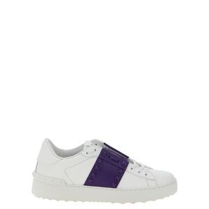 Valentino Garavani Purple Calfskin Low Top Women's Sneakers